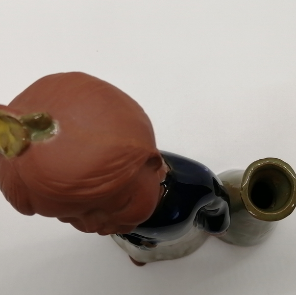 VTG Japanese Girl Figurine with Bud Vase - Picture 13 of 13